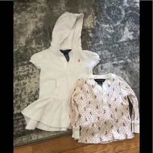 Ralph Lauren girls Terry cloth dress and shirt